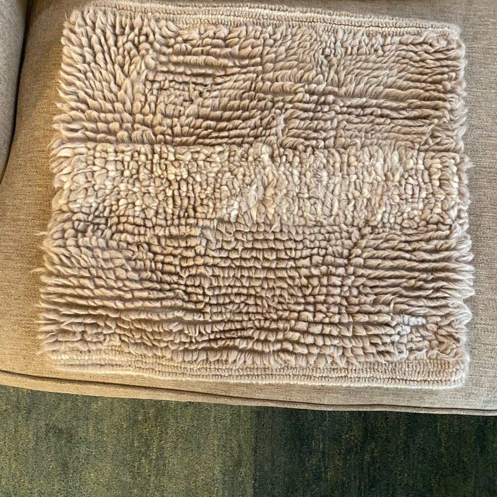 West Elm Plush Beige Textured Cushion Cover
